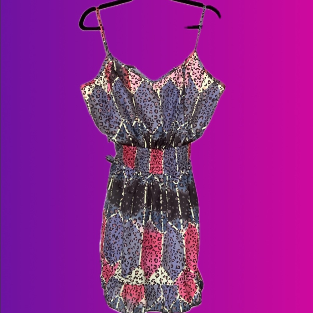 Leopard Print Spaghetti Strap Dress